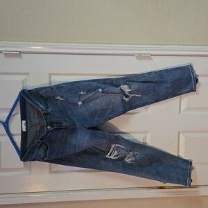 Highly distress jeans